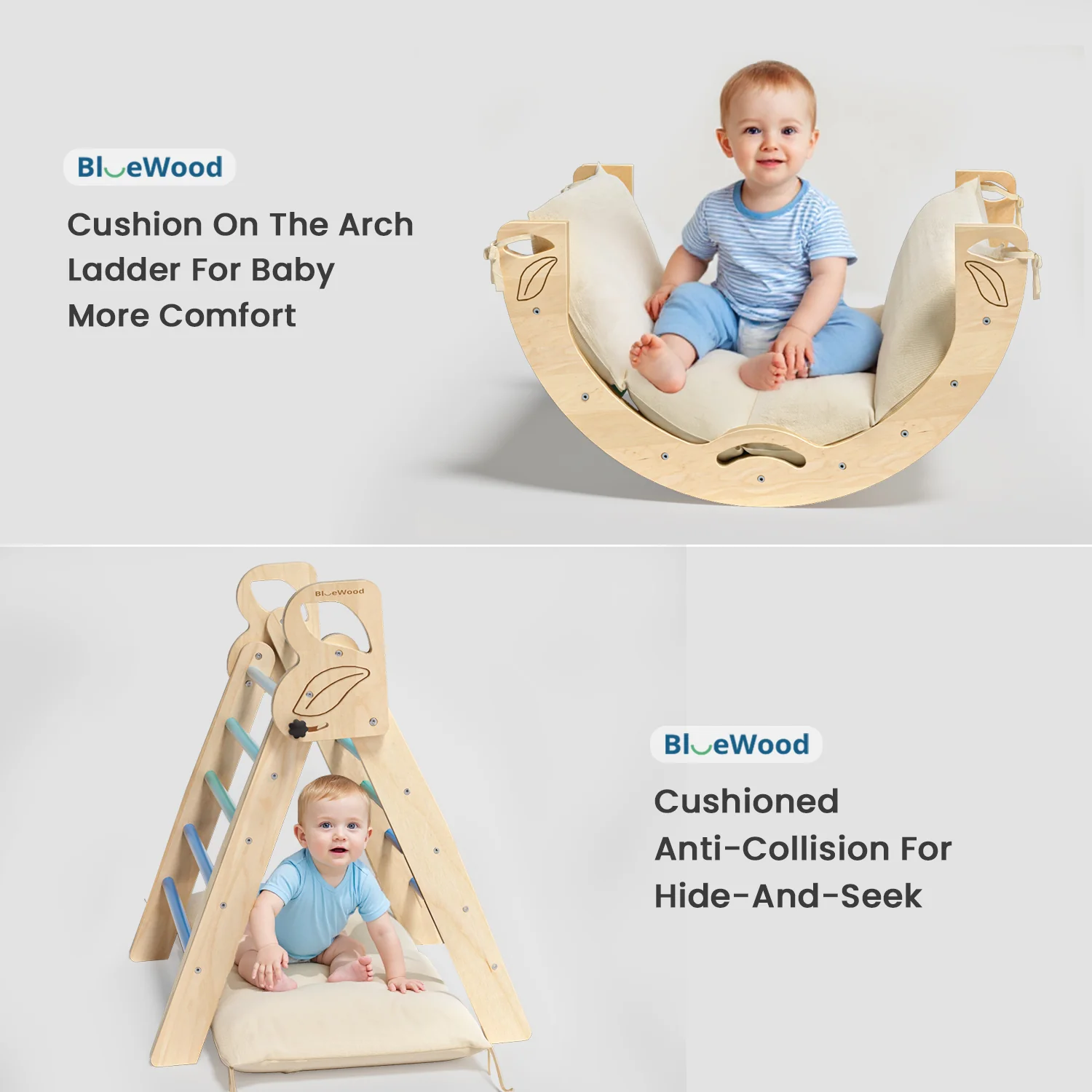 Folia - Pikler Triangle Climbing Set with Cushion * 3 Color Options - Image 8