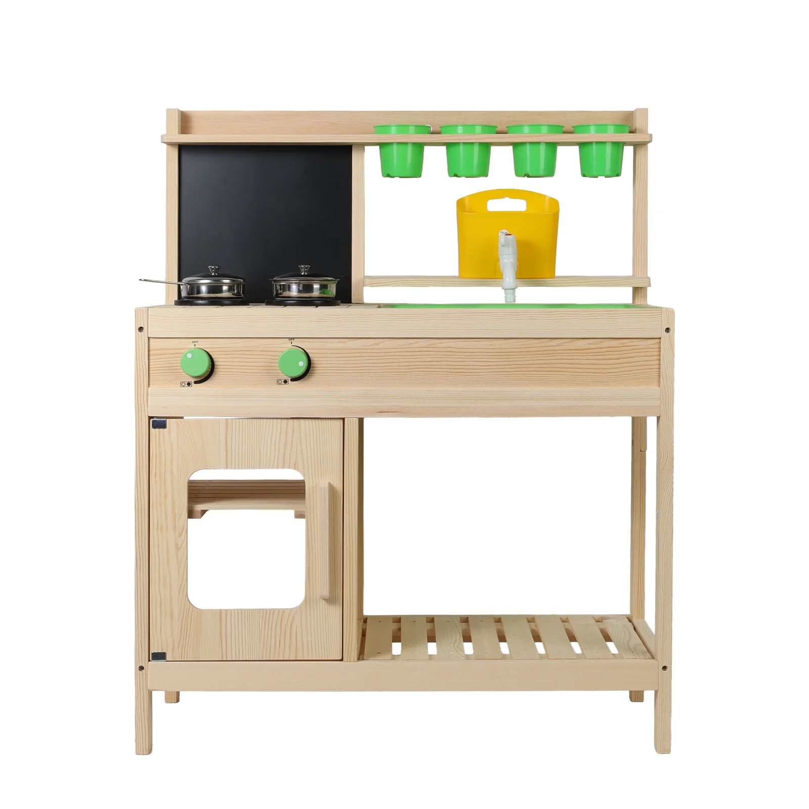 Whisk- Pure Wood Mud Kitchen For Backyard & Patio or Indoor Pretend Food Play - Image 5